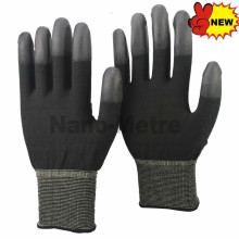 NMSAFETY 2015 new product 13 ga pu coated winter cheap working gloves importers in usa